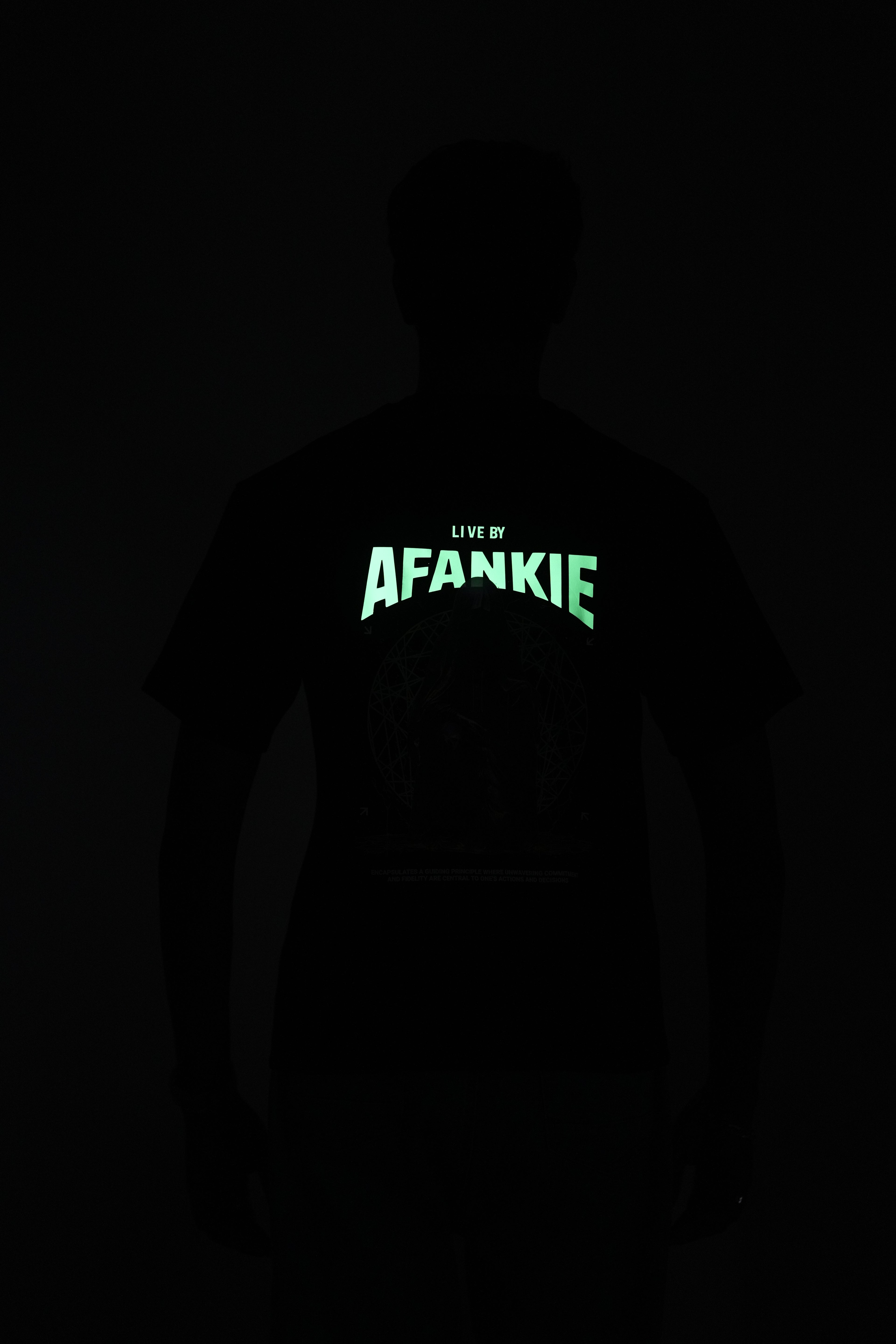 Live by Afankie Glow in the dark Tshirt