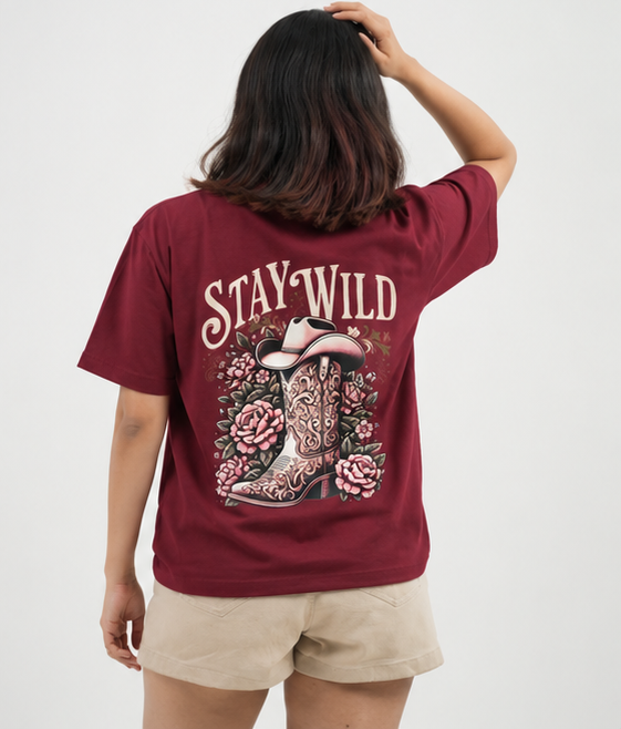 Stay Wild Oversized Tshirt